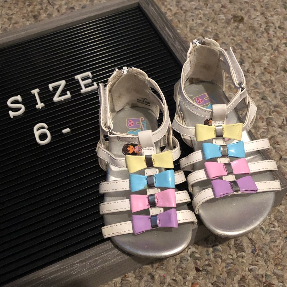 Dora The Explorer Pastel Gladiator Sandals